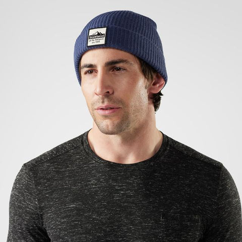 Mens Patch Beanie Hat
