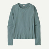 Women's Long Sleeved Rib Knit Top