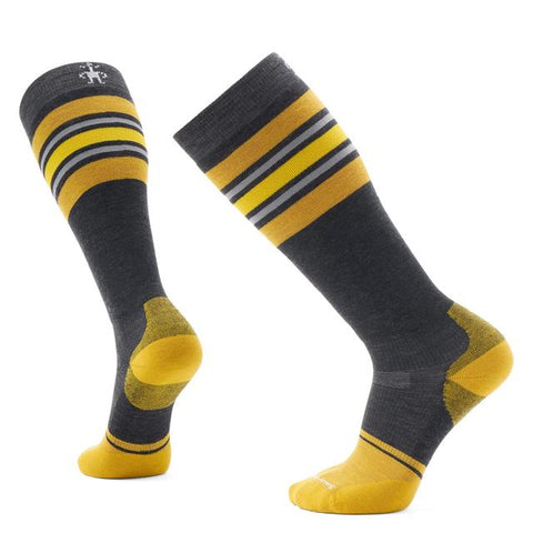 Unisex Snowboard Stripe Extra Stretch Over The Calf Socks