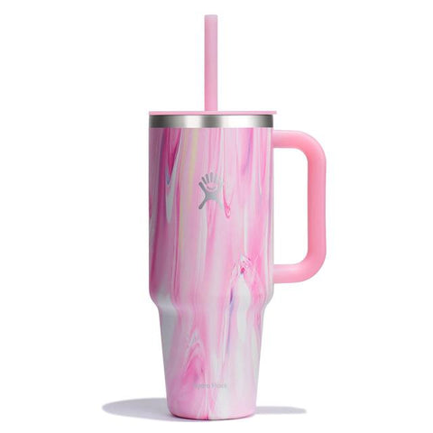40 oz Travel Tumbler - Jelly Pink