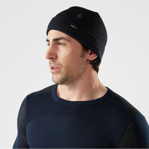 Unisex Thermal Merino Rib Beanie Hat