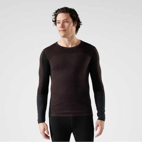 Mens Men's Intraknit Thermal Merino Base Layer Colorblock Crew Top
