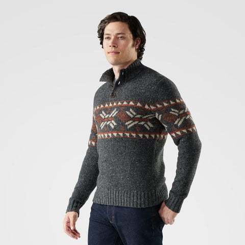Mens Men's Heavy Henley Sweater