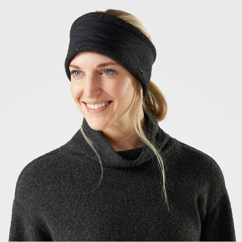 Unisex  Quilted Fleece Headband Black