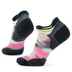 Womens  Women's Run Brushed Print Low Ankle Socks Frosty Green