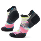 Womens  Women's Run Brushed Print Low Ankle Socks Frosty Green